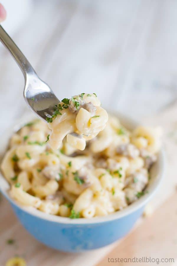 Stovetop Sausage Mac and Cheese - Taste and Tell