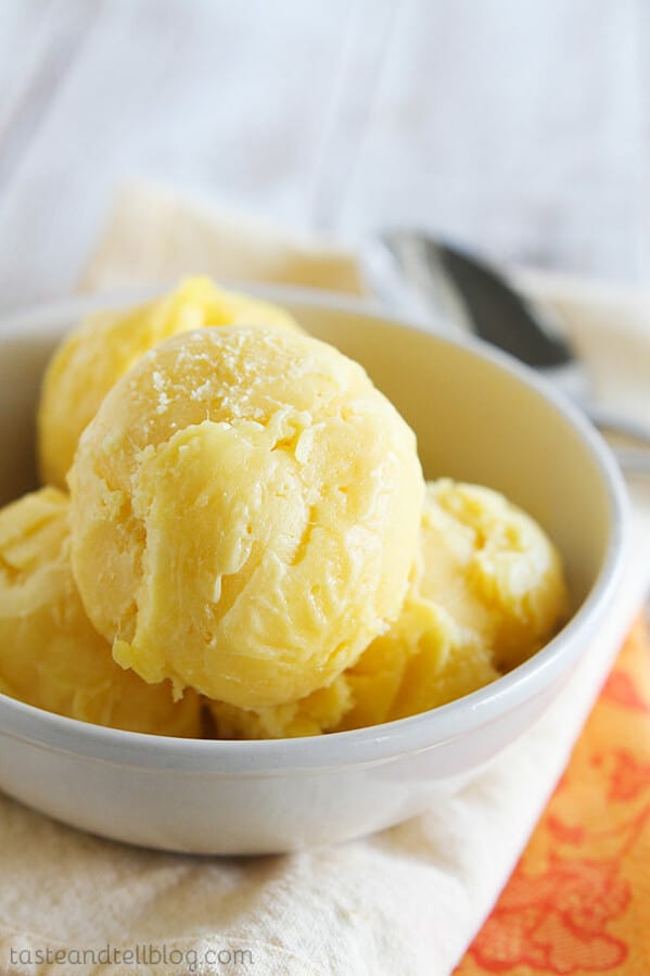 Mango Sorbet - Taste And Tell