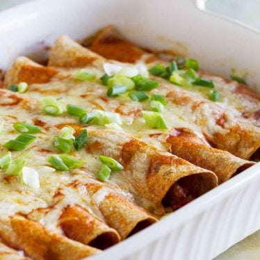 Easy Enchiladas with Sausage and Beans - Taste and Tell