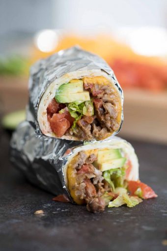 Easy Bean, Sausage and Beef Burrito Recipe - Taste and Tell