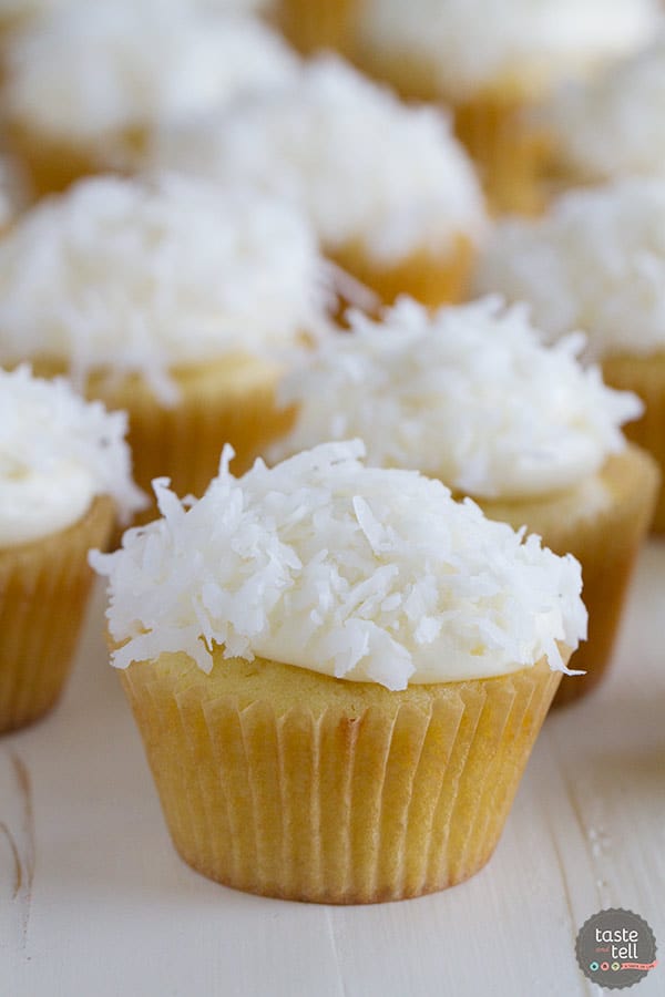 Coconut Cupcakes - Taste and Tell