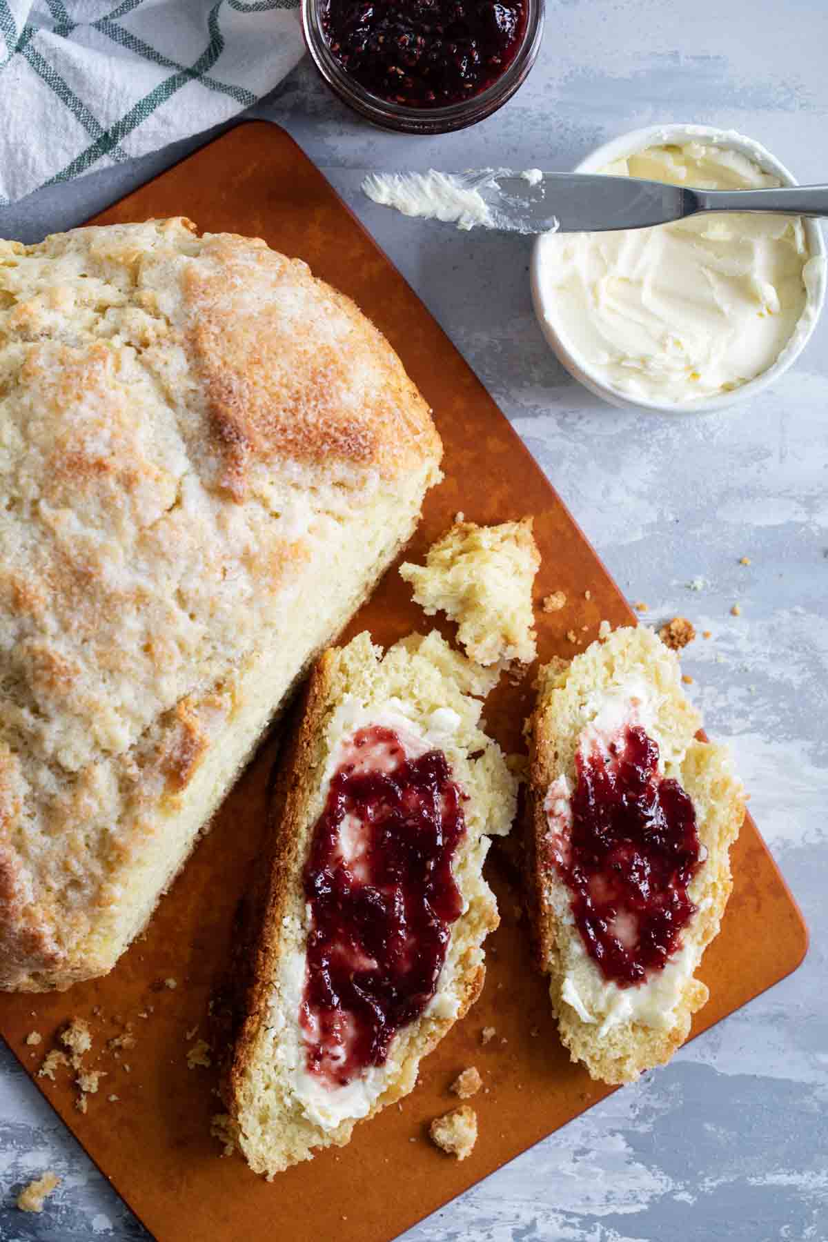 Slices of Irish Soda Bread