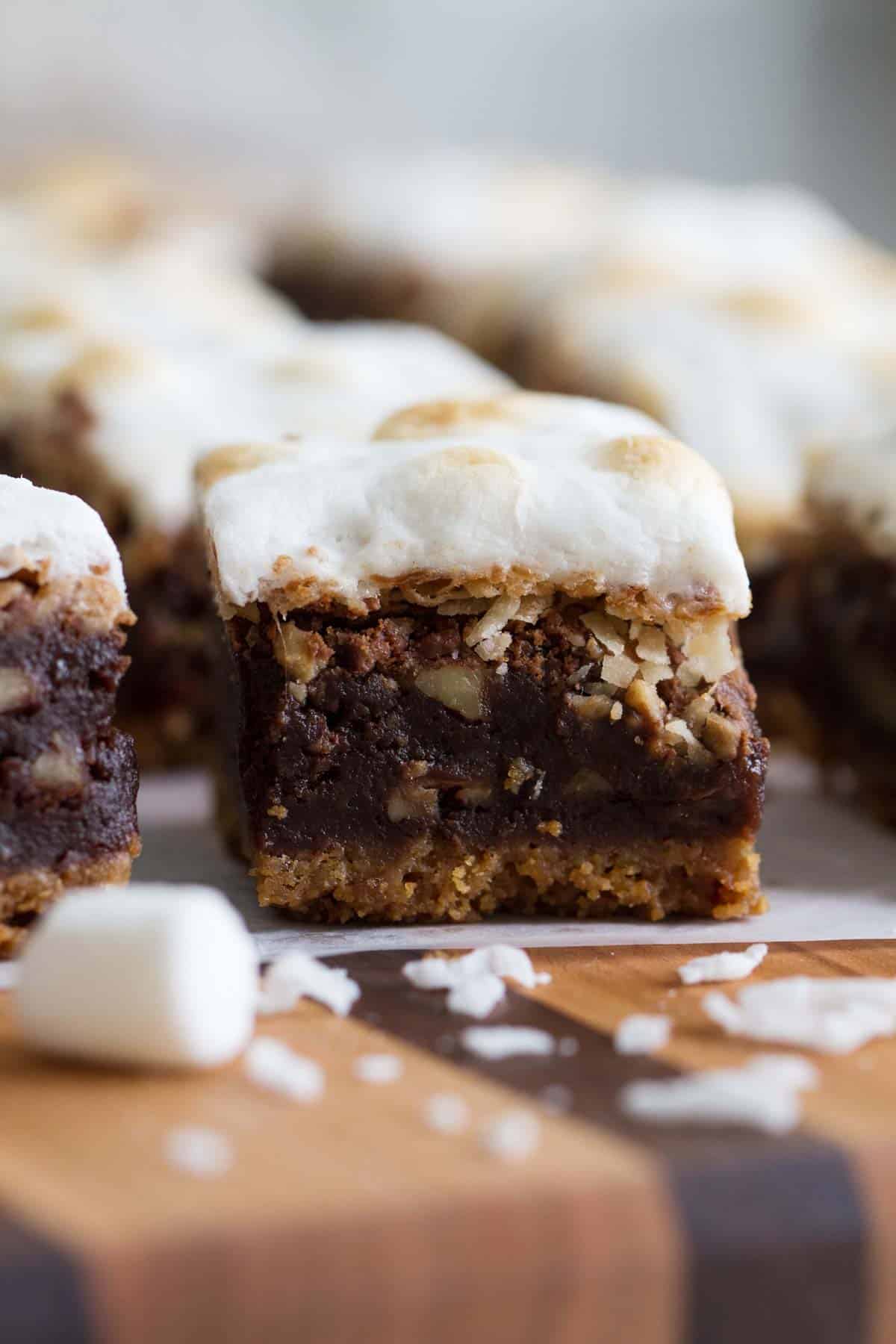 Rocky Road Brownies with Coconut and Toffee