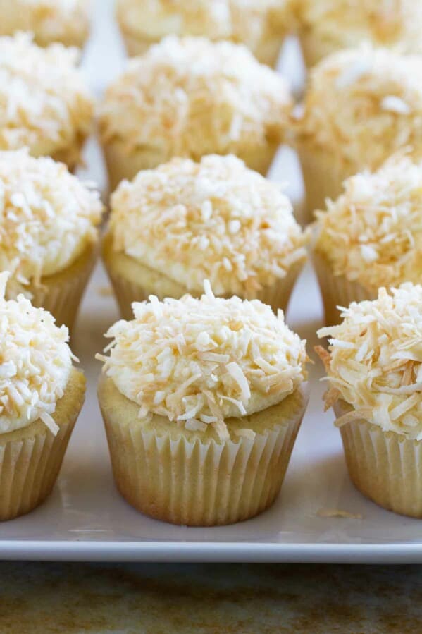 Coconut Snowball Cupcakes - Taste and Tell