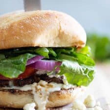 Blue Cheese Burger Recipe - Lauren's Latest