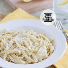 Lemon Pepper Fettuccine - Taste and Tell