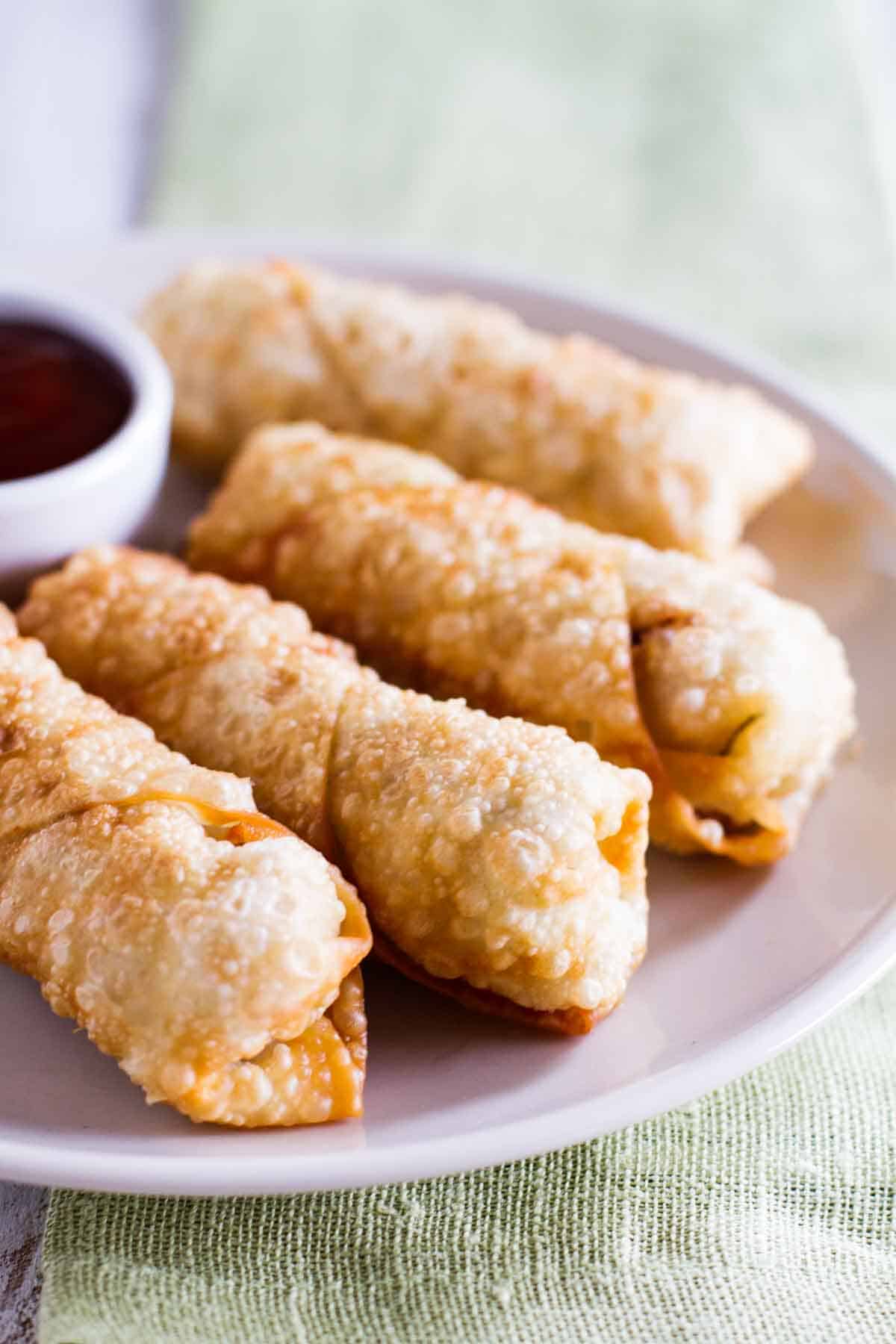 Homemade Easy Egg Roll Recipe 6 Ingredients Taste And Tell