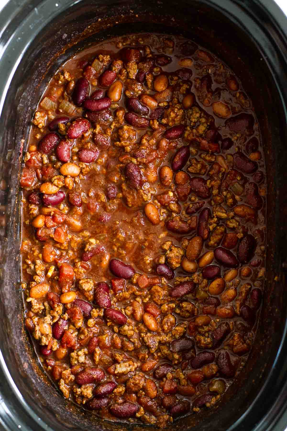 Easy Crock Pot Chili Recipe - Slow Cooker Chili - Taste and Tell
