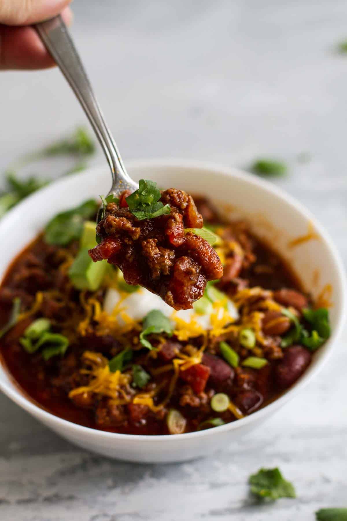 Easy Crock Pot Chili Recipe - Slow Cooker Chili - Taste and Tell