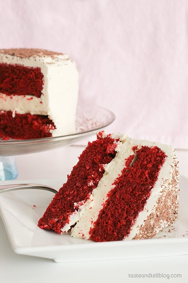 Red Velvet Cheesecake Cake - Taste and Tell