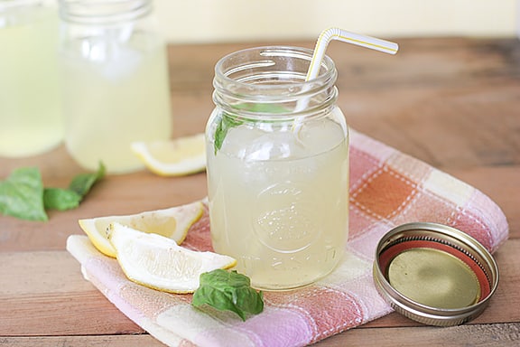 Basil and Mint Lemonade