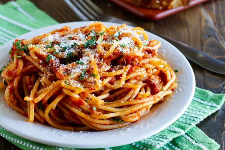 Easy Spaghetti Meat Sauce Recipe - Taste and Tell