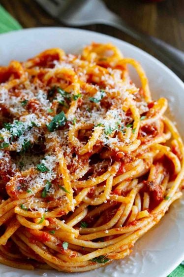 Easy Spaghetti Meat Sauce Recipe - Taste and Tell