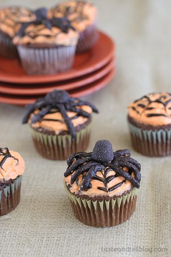 Spider Cupcakes - Taste and Tell