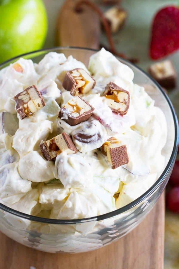 Snickers Salad Recipe - Snickers Apple Salad - Taste and Tell