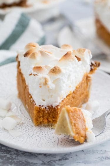 Sweet Potato Pie with Marshmallow Coconut Meringue - Taste and Tell