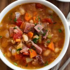 Easy Homemade Ham and Bean Soup Recipe - Taste and Tell