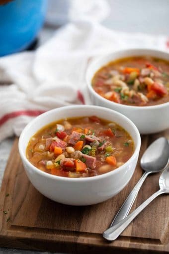 Easy Homemade Ham and Bean Soup Recipe - Taste and Tell