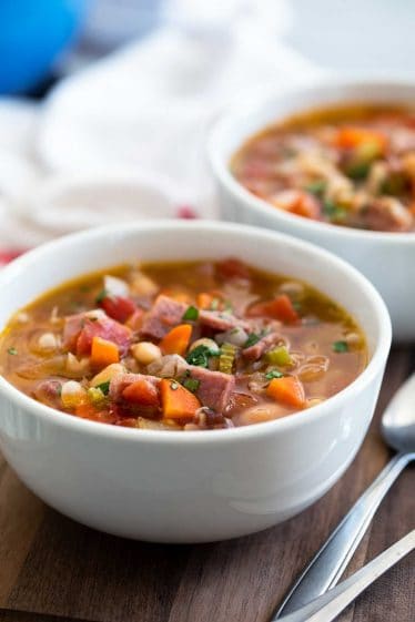Easy Homemade Ham and Bean Soup Recipe - Taste and Tell
