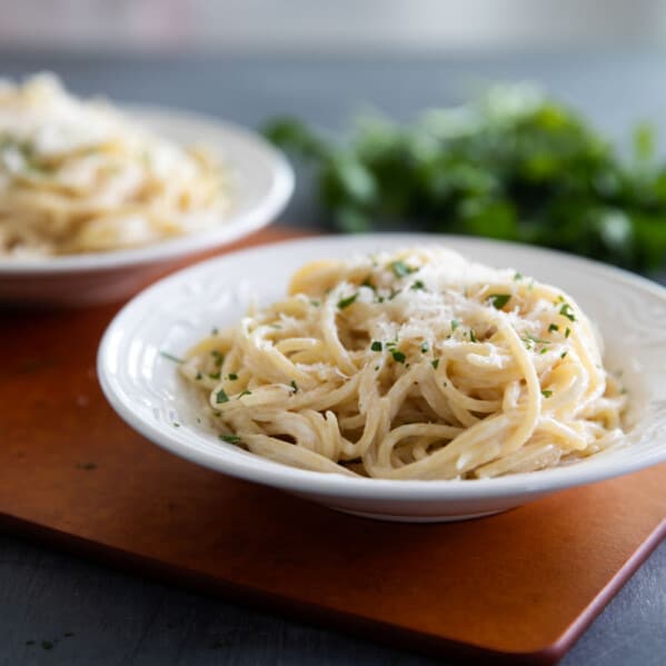 Easy Parmesan Pasta Only 5 Ingredients! Taste and Tell