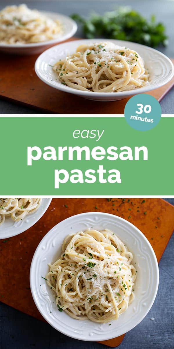 Parmesan Pasta - Only 5 Ingredients! - Taste and Tell