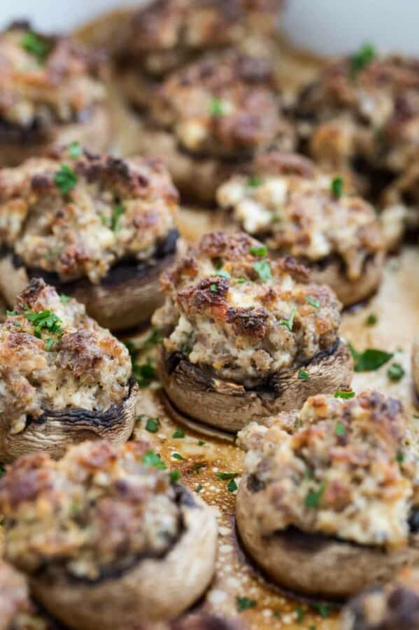 Easy Sausage Stuffed Mushrooms With Cream Cheese Taste And Tell