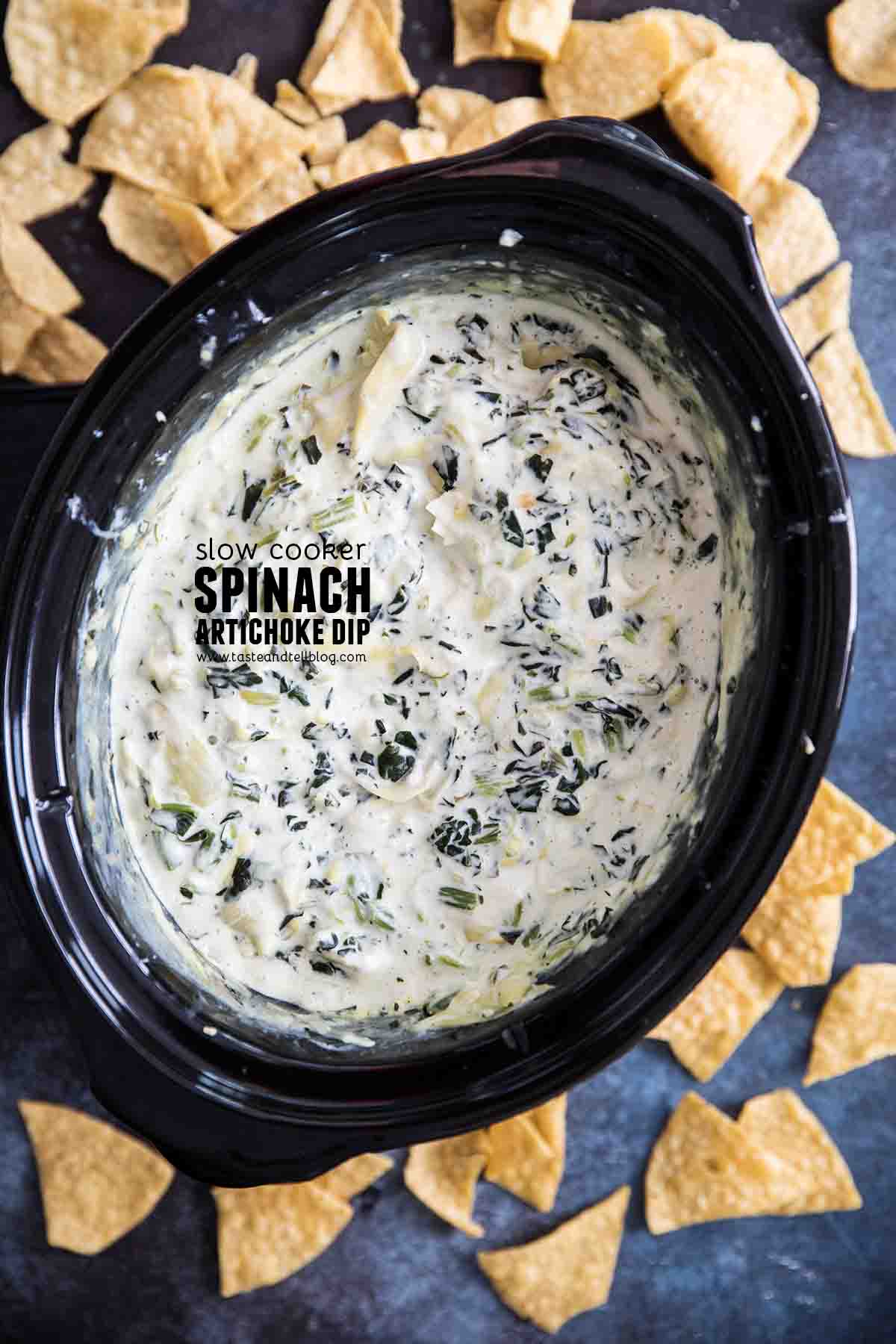 How to make Slow Cooker Spinach Artichoke Dip