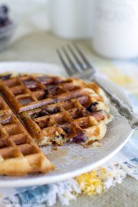 Blueberry Muffin Waffles - Taste and Tell