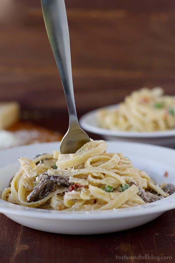 Sun-Dried Tomato Fettuccine - Taste and Tell