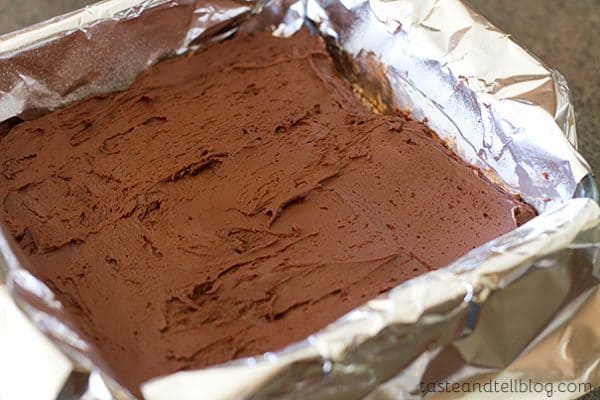 Salted Caramel Chocolate Frosting Fudge - Taste and Tell