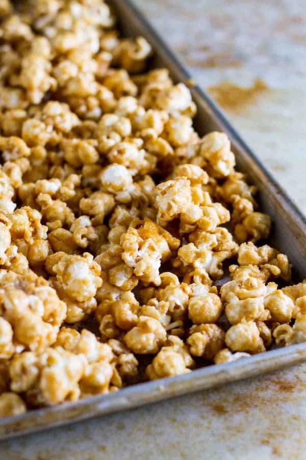 Homemade Caramel Popcorn Recipe (Our Mom's Classic Recipe!)