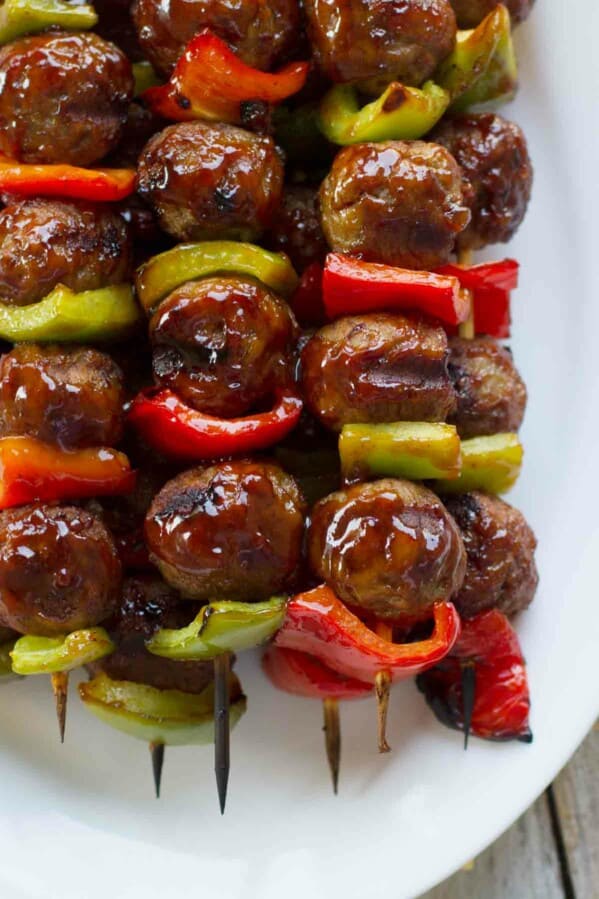 Sweet and Sour Meatball Skewers - Taste and Tell