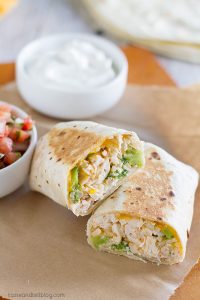 Chicken and Broccoli Grilled Burritos - Taste and Tell