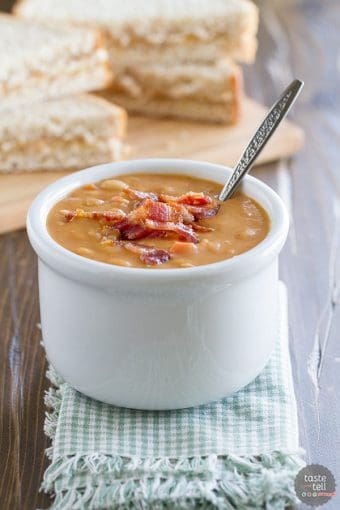 Homemade Bean And Bacon Soup - Taste And Tell