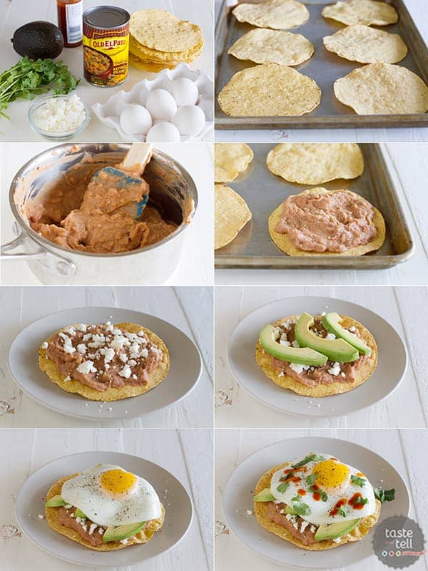 How to make easy Breakfast Tostadas-so easy!