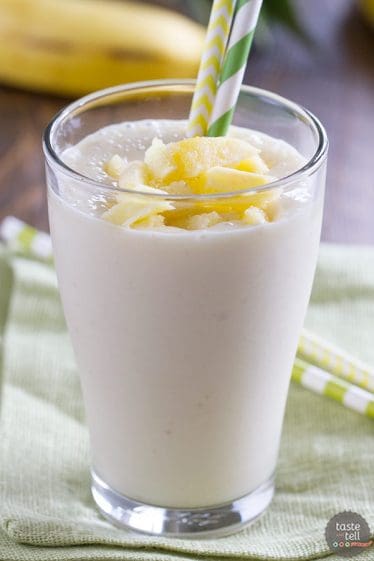 Pineapple Banana Smoothie - Taste and Tell