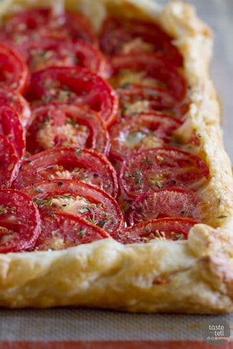 Tomato Tart with Bacon and Gruyere - Taste and Tell