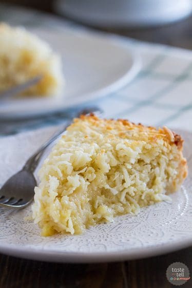 Coconut Custard Pie - Taste and Tell