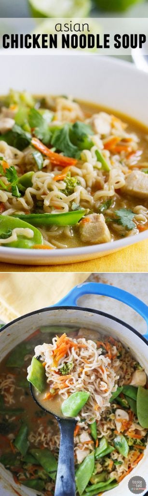 Asian Chicken Noodle Soup - Taste and Tell