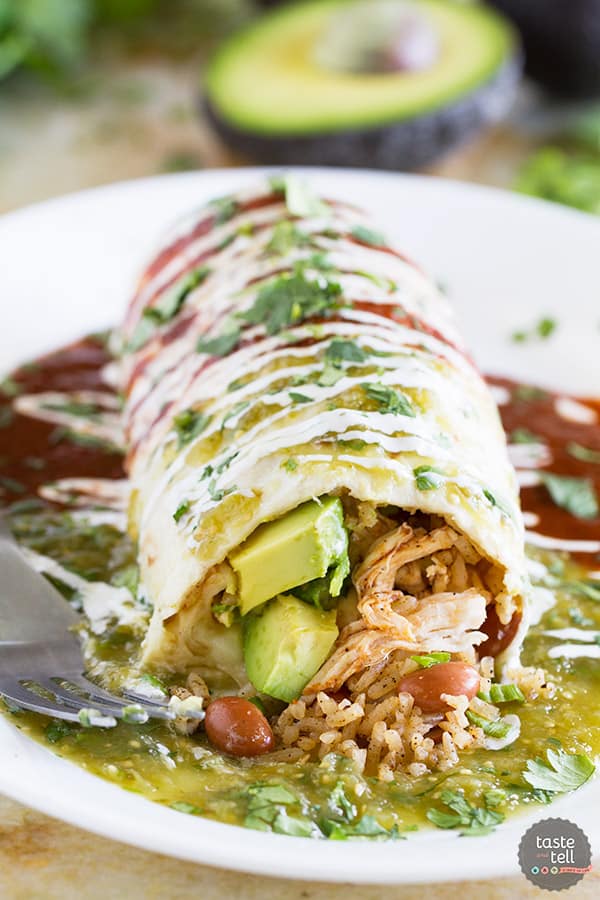 Smothered Chicken Burritos Taste And Tell 9584