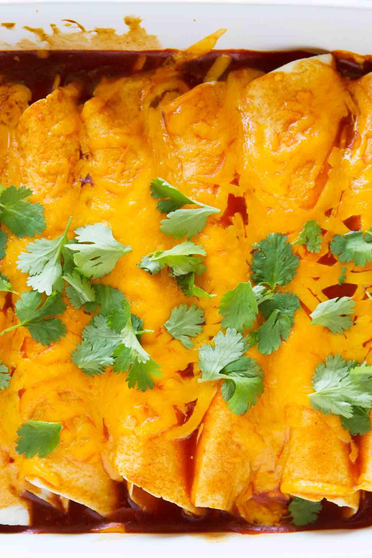 Thanksgiving Leftover Enchiladas - Taste and Tell