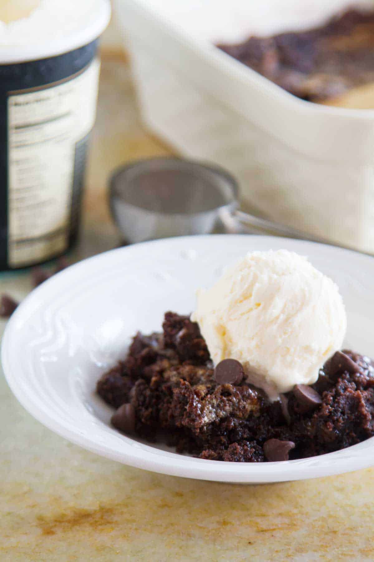 Old-Fashioned Homemade Chocolate Ice Cream - Adventures of Mel