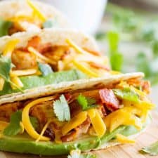 Chicken Bacon Avocado Tacos - Taste and Tell