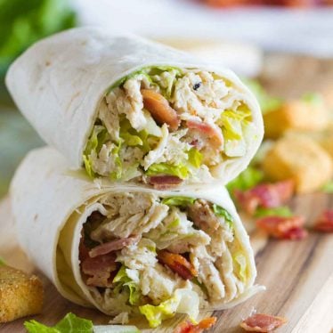 Chicken Caesar Wraps - Taste and Tell