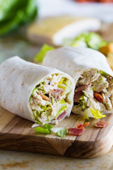 Chicken Caesar Wraps - Taste and Tell