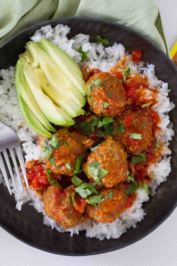 Slow Cooker Mexican Meatballs - Taste and Tell