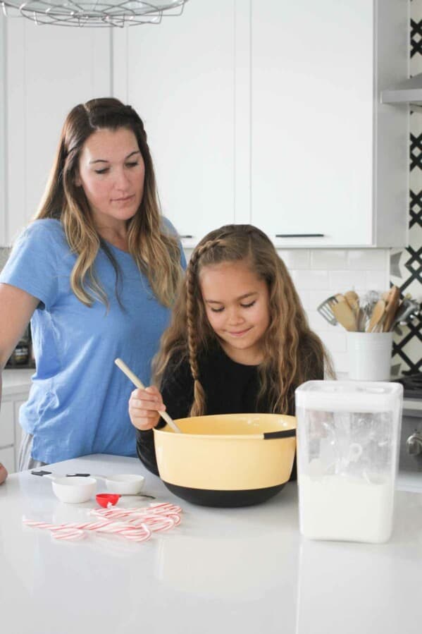 Red Velvet Peppermint Gooey Butter Cookies - Taste and Tell