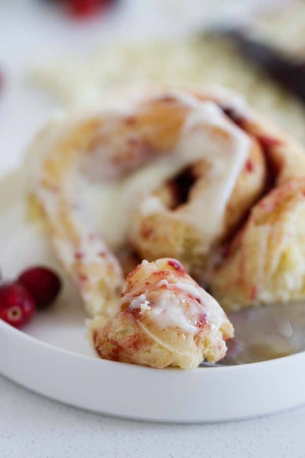 Cranberry Cinnamon Rolls - Taste and Tell