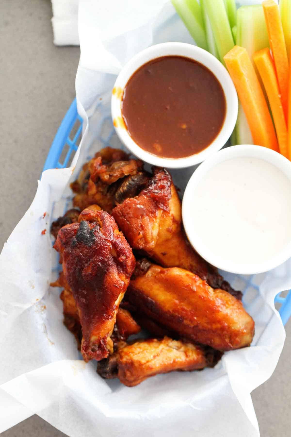 Slow Cooker Honey BBQ Chicken Wings Recipe - The Cookie Rookie®