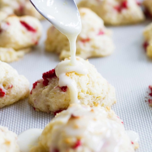 Raspberry Lemon Breakfast Biscuits - Taste and Tell